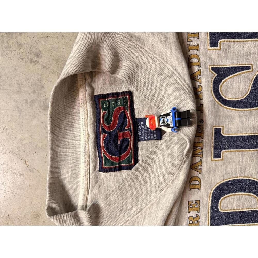 Vintage Notre Dame Irish Football Sweatshirt - XL - Picture 3 of 7